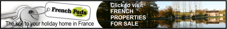 The key to your holiday home in France at www.FrenchPads.co.uk